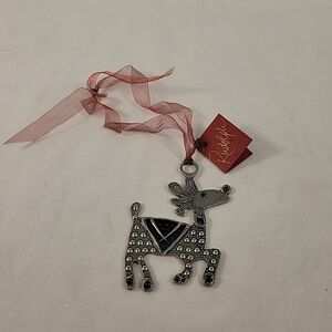 Pewter Rudolph Ornament By The Tin Woodsman Pewter Co.